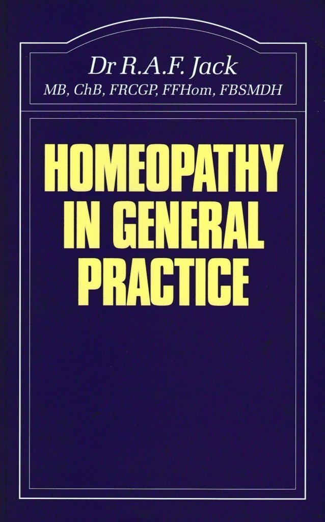 Homeopathy - Dr RAF Jacks guide to parents for First Aid