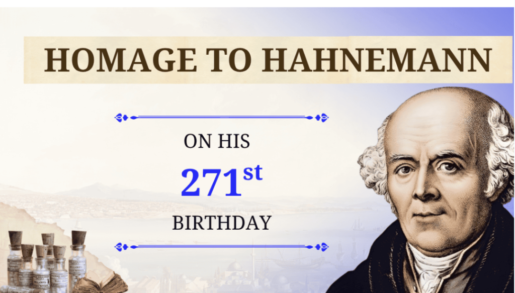 Explaining Homeopathy - Hahnemann's birthday 10/4/1755